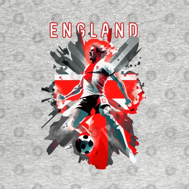 England Soccer Quality Art Design by AlNoah